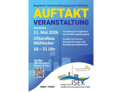 Integriertes Stadtentwicklungskonzept 2040 (ISEK) - Auftaktveranstaltung am 11. Mai 2026