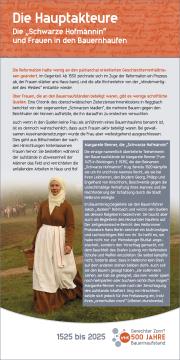 Ausstellungstafel "Die Hauptakteure"