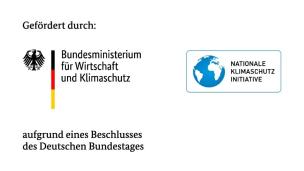 Logo des Bundesministeriums für Wirtschaft und Klimaschutz sowie das Logo der Nationalen Klimaschutz Initiative