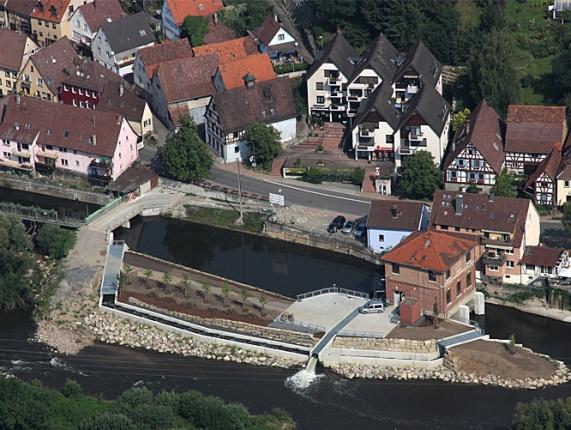 Lomersheim; Am Flusskraftwerk